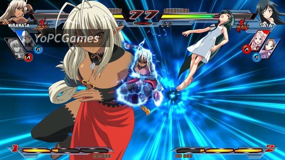 nitroplus blasterz: heroines infinite duel screenshot 2
