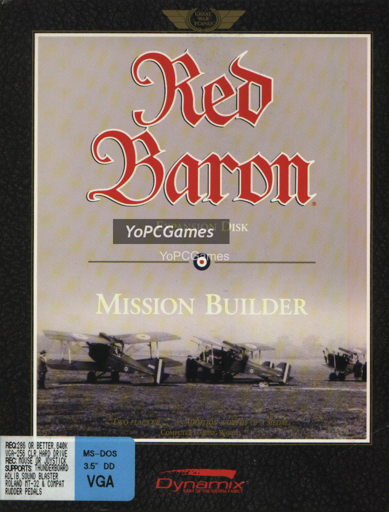 red baron: mission builder cover